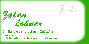 zalan lohner business card